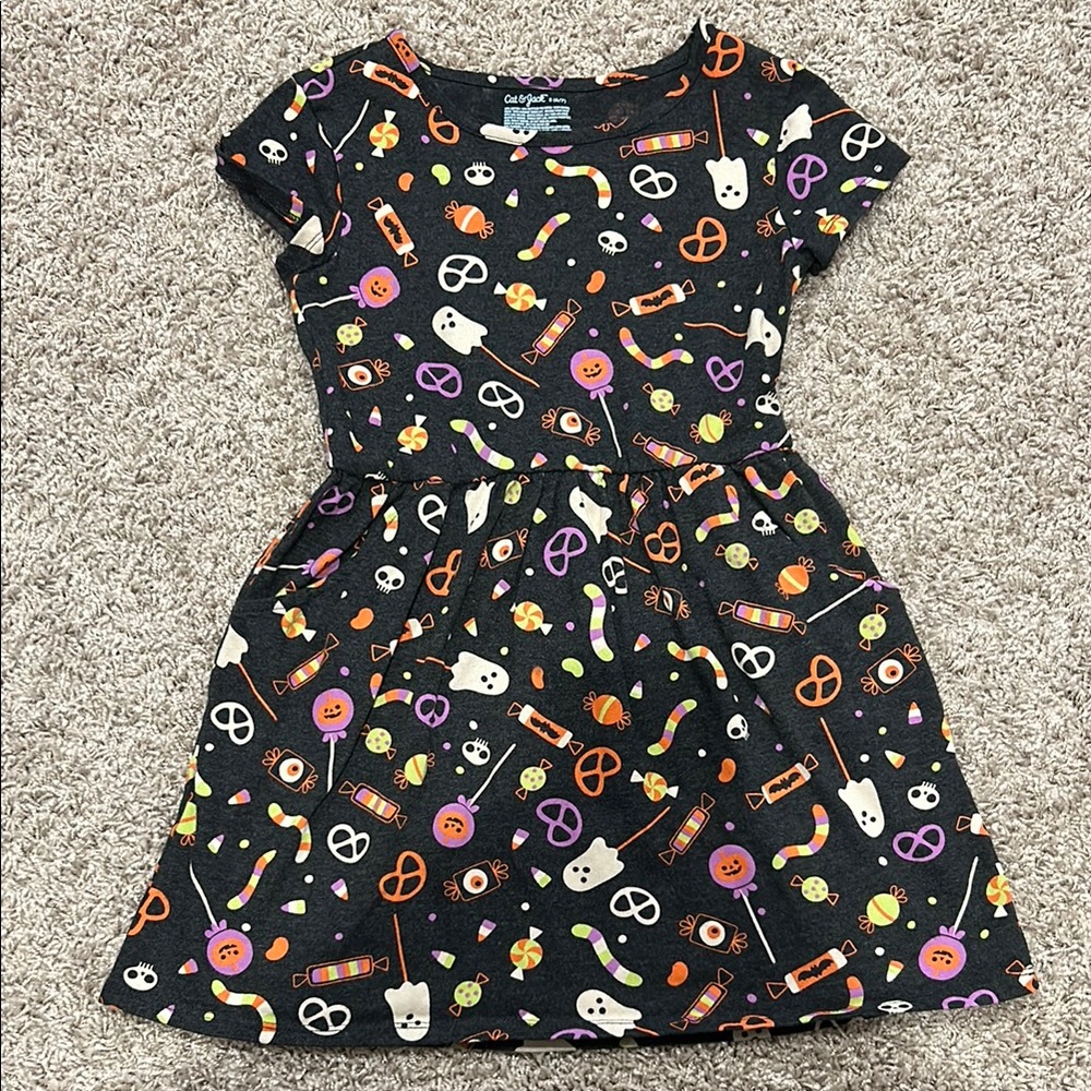 Cat & Jack Halloween Dress with Colorful Patterns